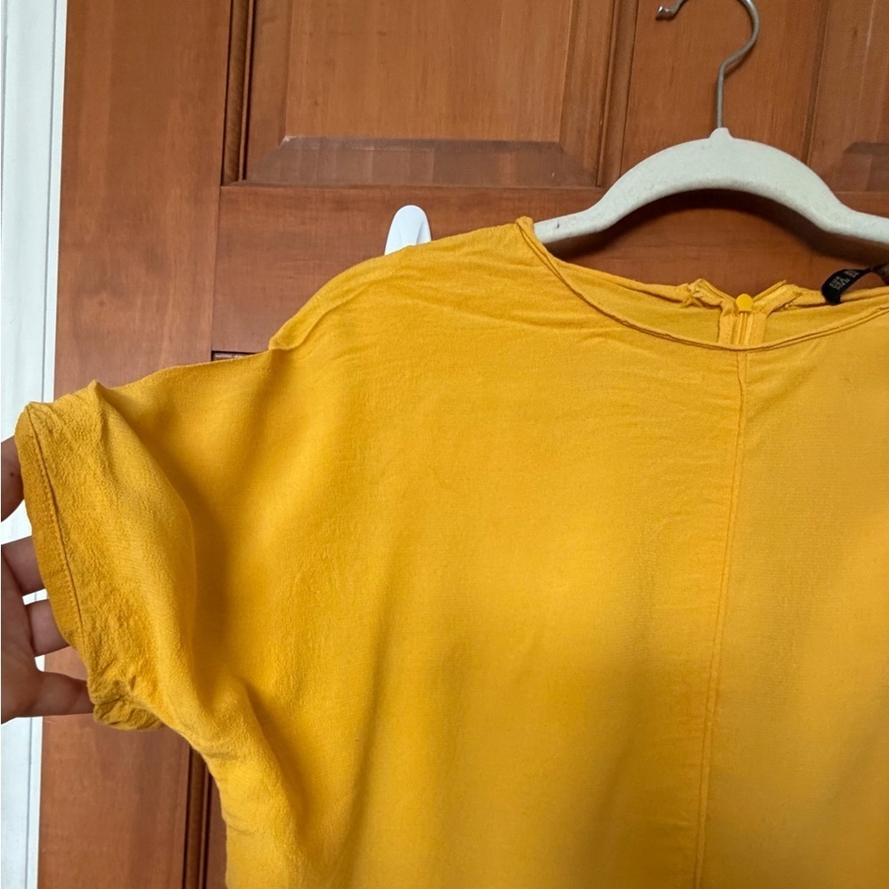 Zara Mustard Yellow Blouse - Picture 2 of 5